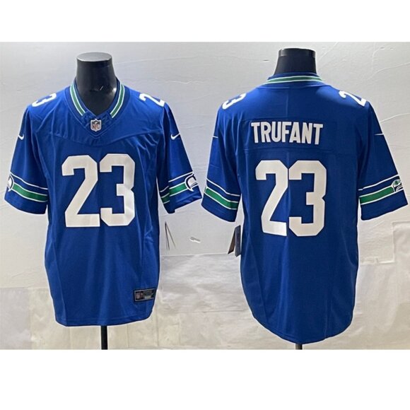 Mens or Youths Choose Marcus Trufant Royal Stitched Jersey Vapor